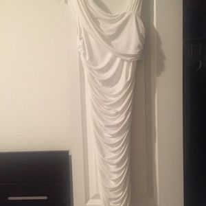 White evening dress